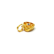 22k Gold Evil Eye Pendant