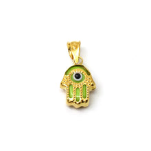 22K Gold Evil Eye Pendant