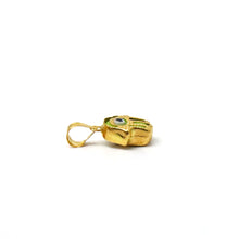 22K Gold Evil Eye Pendant