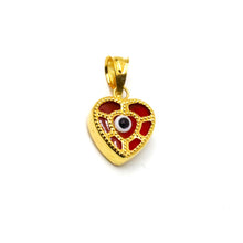 22k Gold Evil Eye Pendant