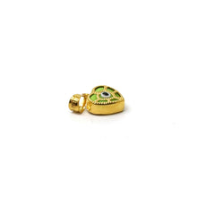 22k Gold Evil Eye Pendant