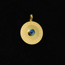 22k Gold Evil Eye Pendant