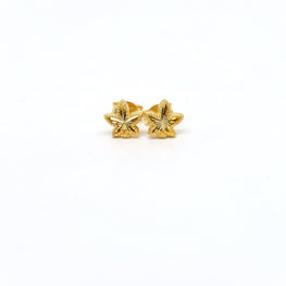 21K Gold "Leaf" Designer Studs