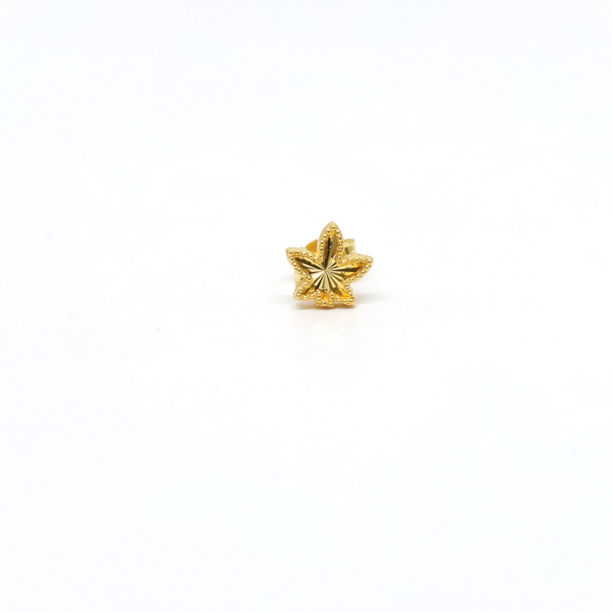 21K Gold "Leaf" Designer Studs