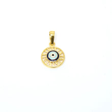 22k Gold Evil Eye Pendant
