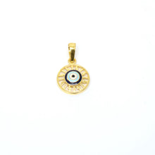 22k Gold Evil Eye Pendant