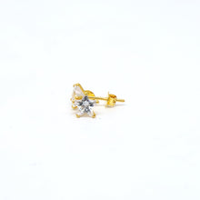 18K Gold Studs with Zirconia