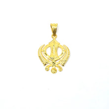 22k Gold Khanda Pendant