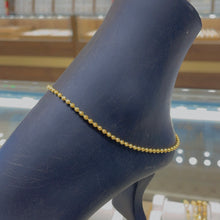 22k Gold Anklet Pair