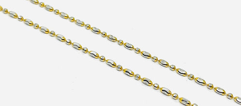 22k Gold Anklet Pair