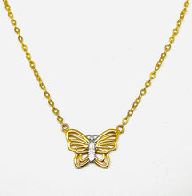 22k Gold Butterfly Necklace