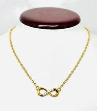 22K Gold Infinity Necklace
