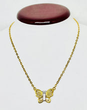 22k Gold Butterfly Necklace