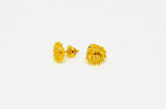 22K Gold Traditional Studs