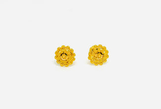 22K Gold Traditional Studs