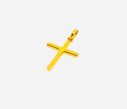 22k Gold Cross Pendant