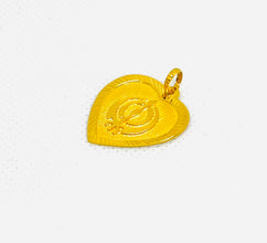 22k Gold Khanda Heart Pendant