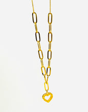 21K Gold Paper Clip Necklace