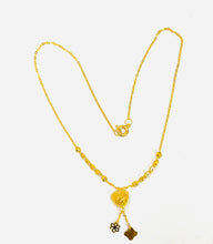 21K Gold Heart Shape Necklace