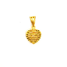 22k Gold Designer Heart Shape Pendant