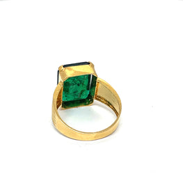 22k Gold Emerald Ring