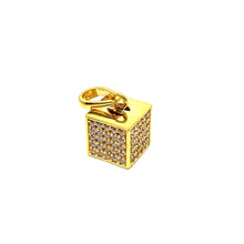 22k Gold Designer Cube Pendant