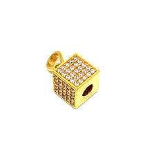 22k Gold Designer Cube Pendant