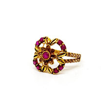 22K Gold Ruby Ring