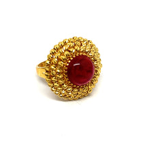 22K Gold Ruby Ring
