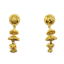 22k Gold Traditional Jhumki/Drop Style Studs