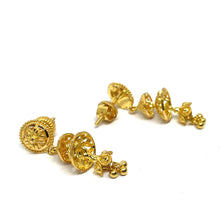 22k Gold Traditional Jhumki/Drop Style Studs