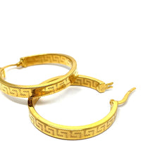 21k Gold Hoops