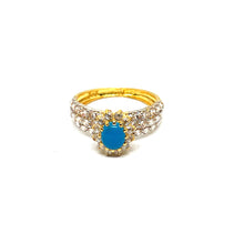 22K Gold Turquoise Ring