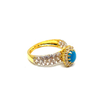 22K Gold Turquoise Ring