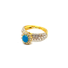 22K Gold Turquoise Ring