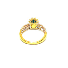 22K Gold Turquoise Ring
