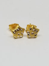 22k Gold Star Studs