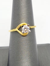 22K Gold Solitare Ring