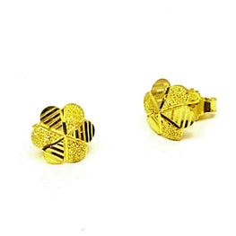 22k Gold Flower Style Studs