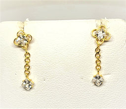 22k Gold Baby Drop Studs