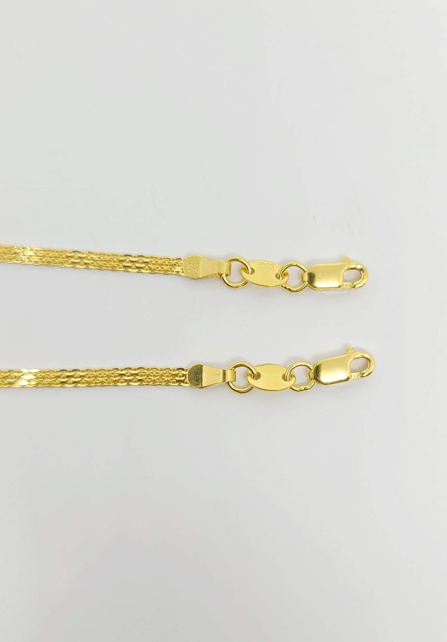 22k GOLD ANKLET PAIR