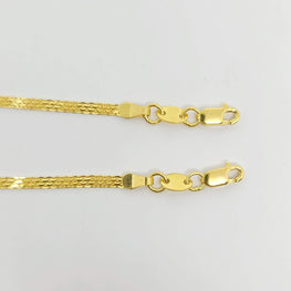 22k GOLD ANKLET PAIR