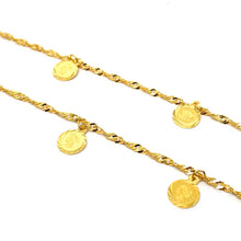 22k Gold Anklet PAIR