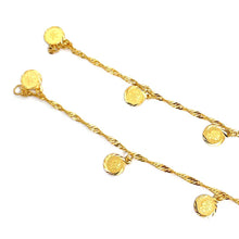 22k Gold Anklet PAIR