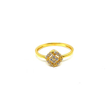 22K Gold Zircon Ring
