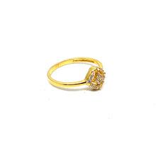 22K Gold Zircon Ring