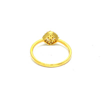 22K Gold Zircon Ring