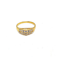 22K Gold Zircon Ring