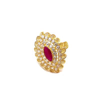 22K Gold Ruby Ring