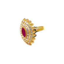 22K Gold Ruby Ring